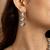 Classic kundan necklace and earrings set with clear stones