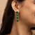 Elegant green stone jewelry set
