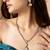 Elegant clear stone necklace and earring set