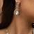 Teardrop crystal statement necklace and earring set