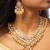 Traditional kundan pearl drop necklace set