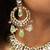 Kundan choker necklace with light green bead drops