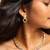 Elegant american diamond and green gemstone jewelry set