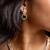 Elegant american diamond and green gemstone jewelry set