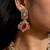Bridal red stone and american diamond choker set