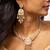 Elegant kundan and bead work necklace and earrings set