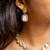 Contemporary american diamond long necklace set