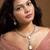 Contemporary american diamond long necklace set