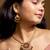 Traditional indian necklace set with earrings