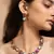 Kundan necklace and earrings set with pink stones