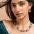 Kundan necklace and earrings set with pink stones
