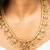 Guttapusalu long necklace with pink and white stones and matching stud earrings