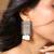 Rustic seashell pearl earrings