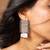 Rustic seashell pearl earrings