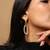 Elegant high gold crystal earrings