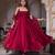 Red Color Gown Set Beautiful Designer Gown Suit Set Wedding Wear Dress