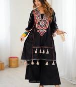 Cord Set Cotton Cord Set Embroidery Work Cord Set With Palazzo