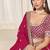 Red embriodered art silk designer semi stitched Lehenga choli
