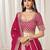 Red embriodered art silk designer semi stitched Lehenga choli