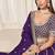 Purple embriodered art silk designer semi stitched Lehenga choli