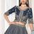 Navy heavy embriodered art silk designer semi stitched Lehenga choli
