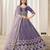 Lavender heavy embriodered art silk designer semi stitched Lehenga choli