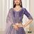 Lavender heavy embriodered art silk designer semi stitched Lehenga choli