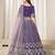 Lavender heavy embriodered art silk designer semi stitched Lehenga choli
