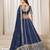 Navy embriodered art silk designer semi stitched Lehenga choli