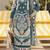 Teal embroidered sequence work heavy fox georgette unstitched suit borring with moti