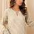 Beige embroidered sequence work heavy fox georgette unstitched suit with zarkan