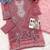 Coral embroidered sequence cut work heavy organza unstitched suit with moti & frill