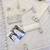 White embroidered sequence work heavy organza unstitched suit with moti & fancy lace