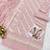 Baby pink embroidered sequence work heavy fox georgette unstitched suit with zarkan
