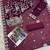Maroon embroidered sequence work heavy organza unstitched suit with moti & fancy lace