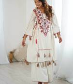 Trendy Cord Set With Palazzo Mirror Work Cord Set