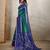 Green woven cotton saree with blouse piece