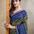 Mehendi woven cotton saree with blouse piece