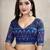 Mehendi woven cotton saree with blouse piece