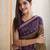 Beige woven cotton saree with blouse piece