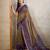 Beige woven cotton saree with blouse piece