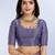 Purple woven cotton saree with blouse piece