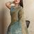 Mehendi woven cotton saree with blouse piece