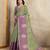 Green woven cotton saree with blouse piece