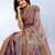 Beige woven cotton saree with blouse piece