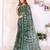 Green woven cotton saree with blouse piece