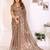 Beige woven cotton saree with blouse piece