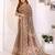 Beige woven cotton saree with blouse piece