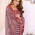 Red woven cotton saree with blouse piece