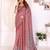 Red woven cotton saree with blouse piece